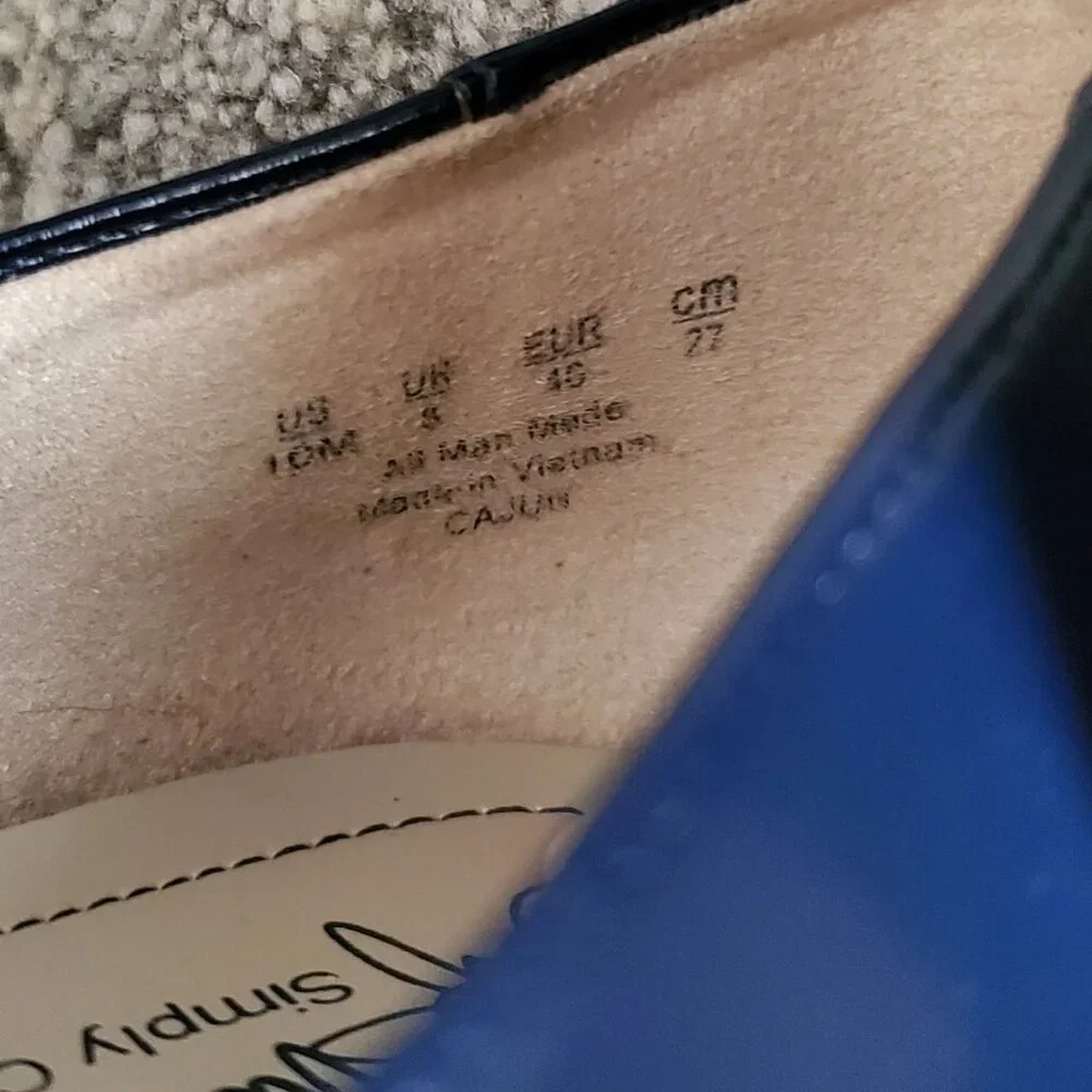 Life Stride Women's Simply Comfort  CAJUN Cap Toe Pumps Navy Blue Size 10M